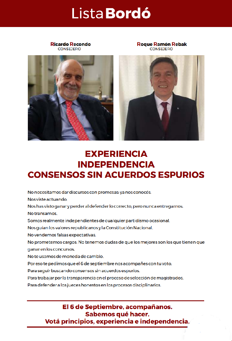 Nuestros candidatos.