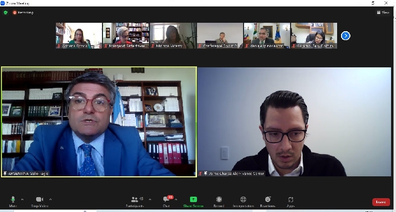 Argentina en la reunión de la FLAM junto a la Relatora Especial de la ONU